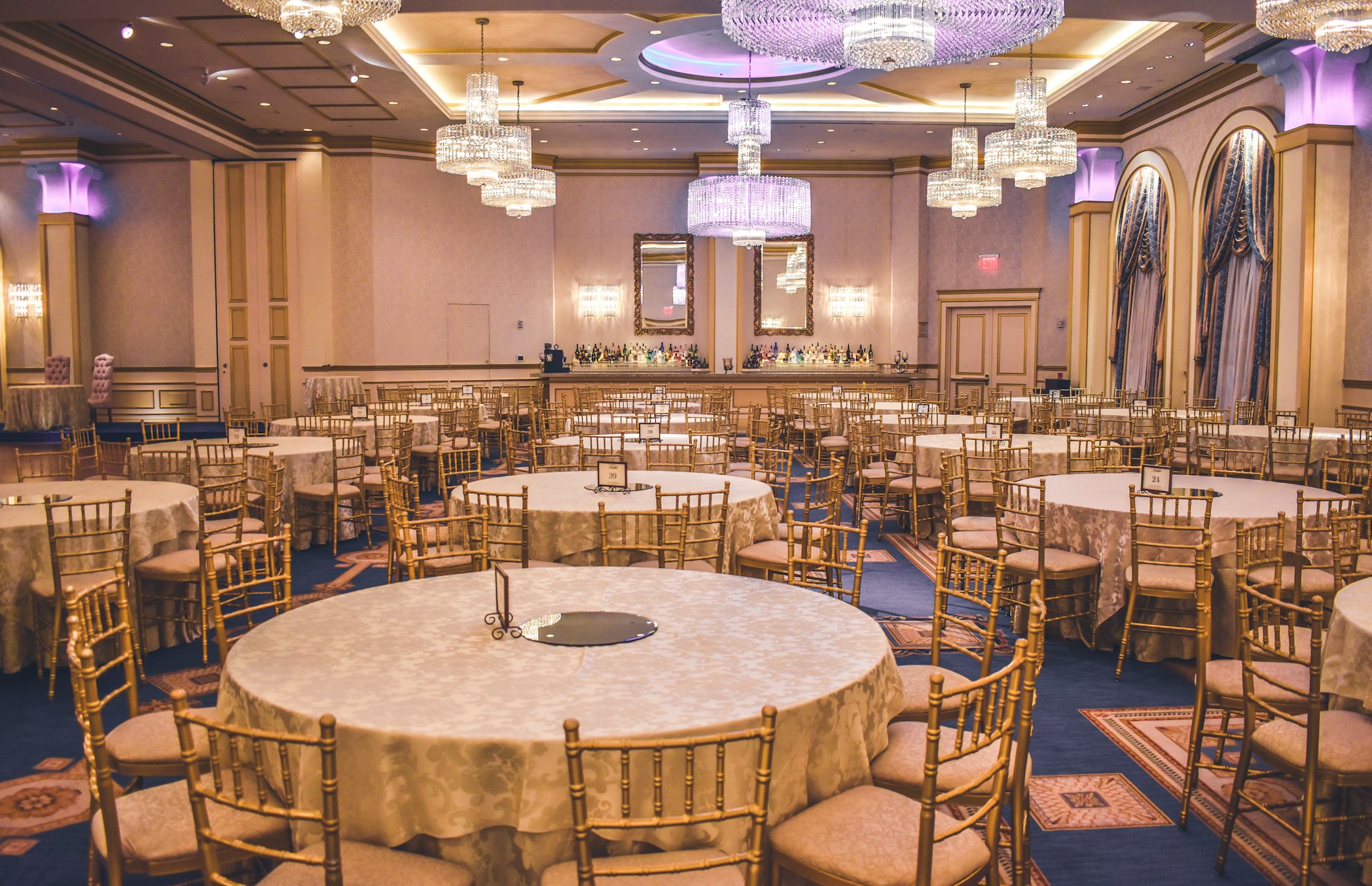 Luxury gala dinner event